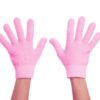 Spa gloves with silicone gel inner lining to help cool, soothe and restore your hands