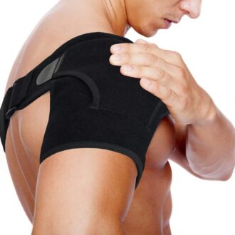 Shoulder support brace for easing and treating shoulder injuries and pain