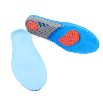 Shock absorbing gel insoles for plantar fasciitis and heel spurs